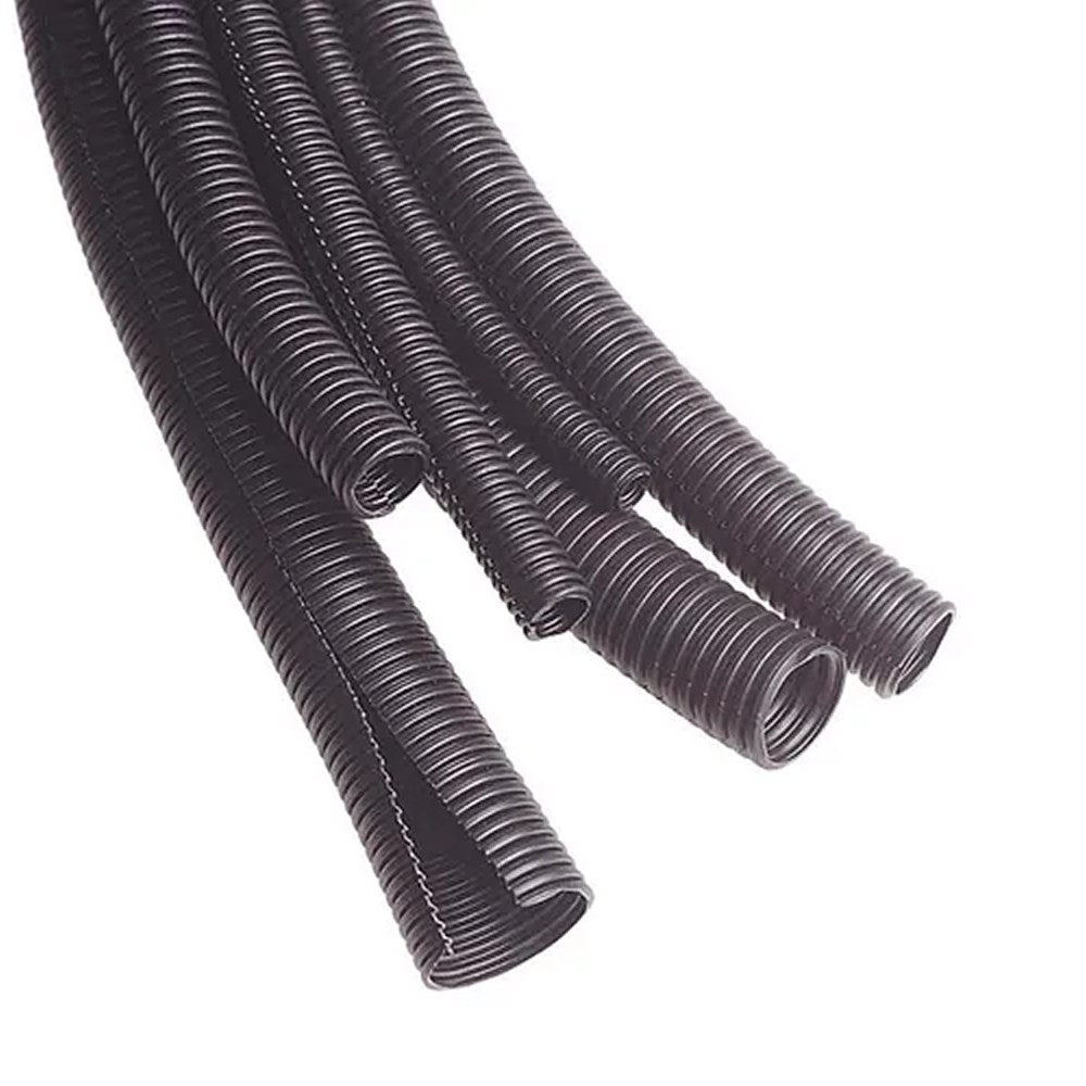 SLEEVING - BLACK CORRUGATED SPLIT 13mm