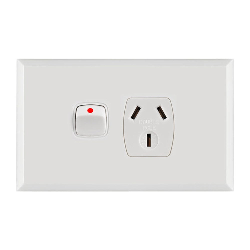 POWER POINT SINGLE WHITE DOUBLE POLE TRANSCO