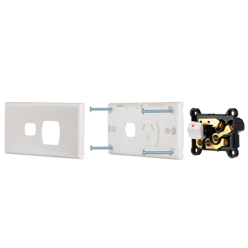 POWER POINT SINGLE WHITE DOUBLE POLE TRANSCO
