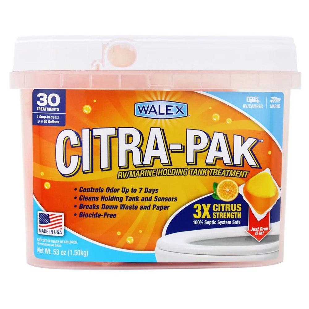 CITRA-PAK HOLDING TANK DEODORIZER 30x CITRUS SACHET TUB