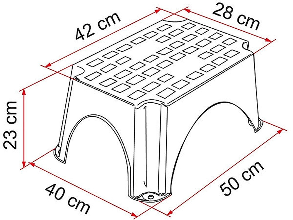 PORTABLE STEP PLASTIC FIAMMA PLATINIUM