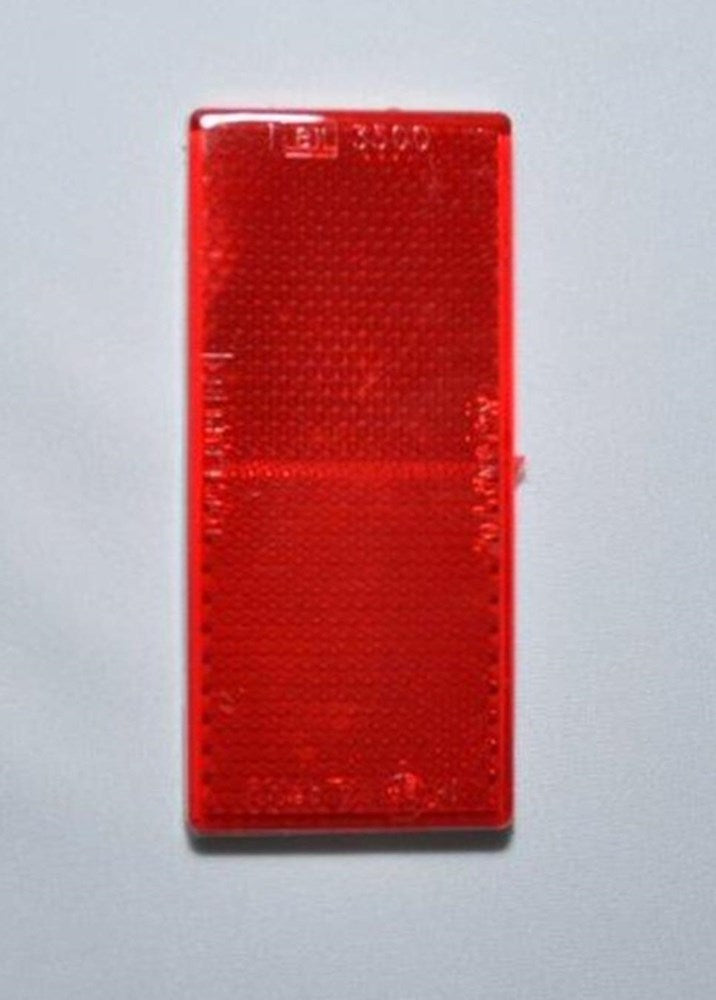 REFLECTOR RED 100 x 50mm STICK ON