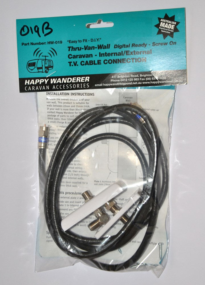 HW019B THRU-VAN-WALL TV CONNECTION