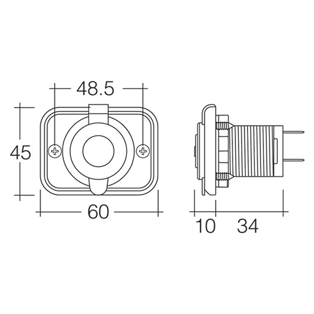 NARVA DUAL USB SOCKET 81134BL