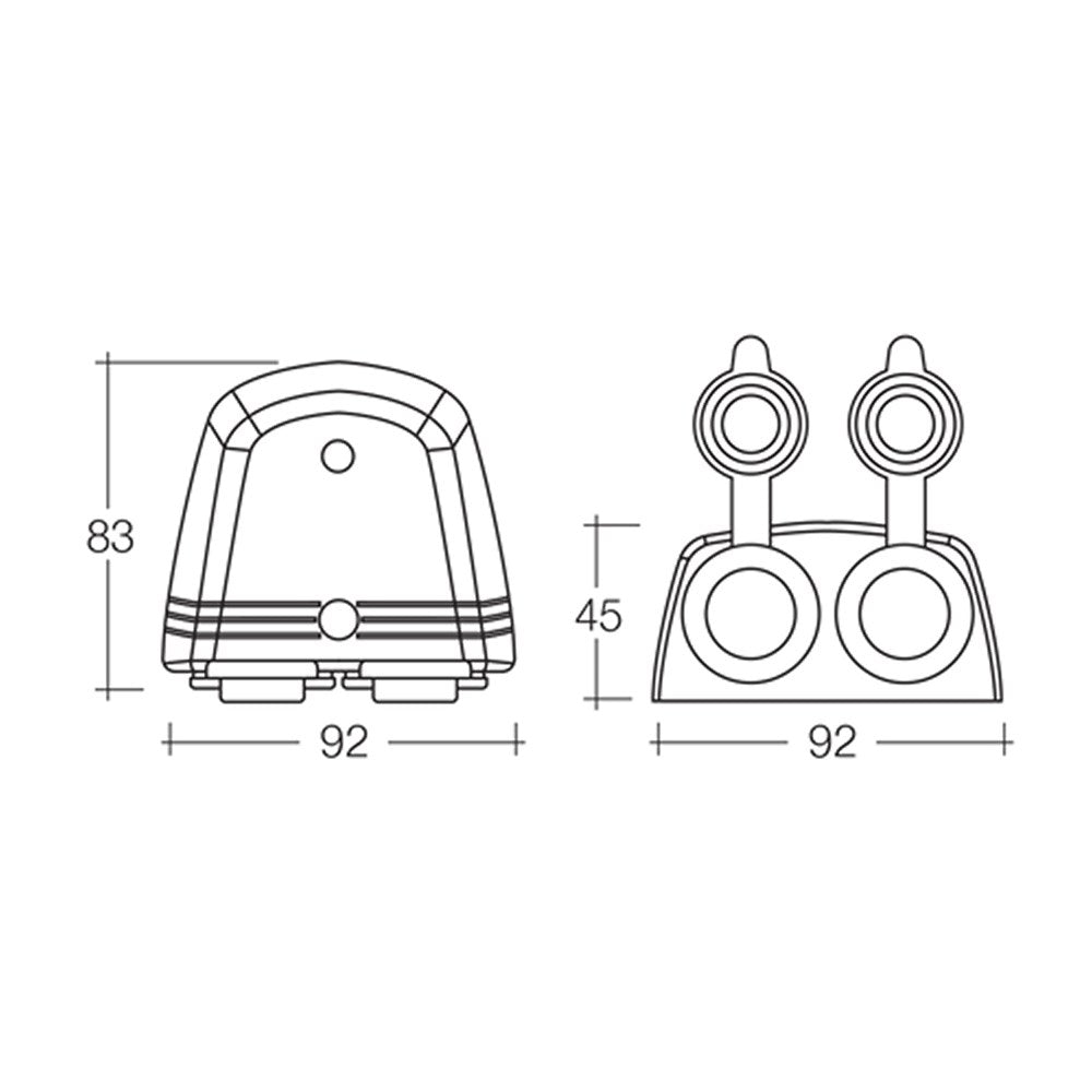 NARVA TWIN SURFACE MOUNT ACC/USB