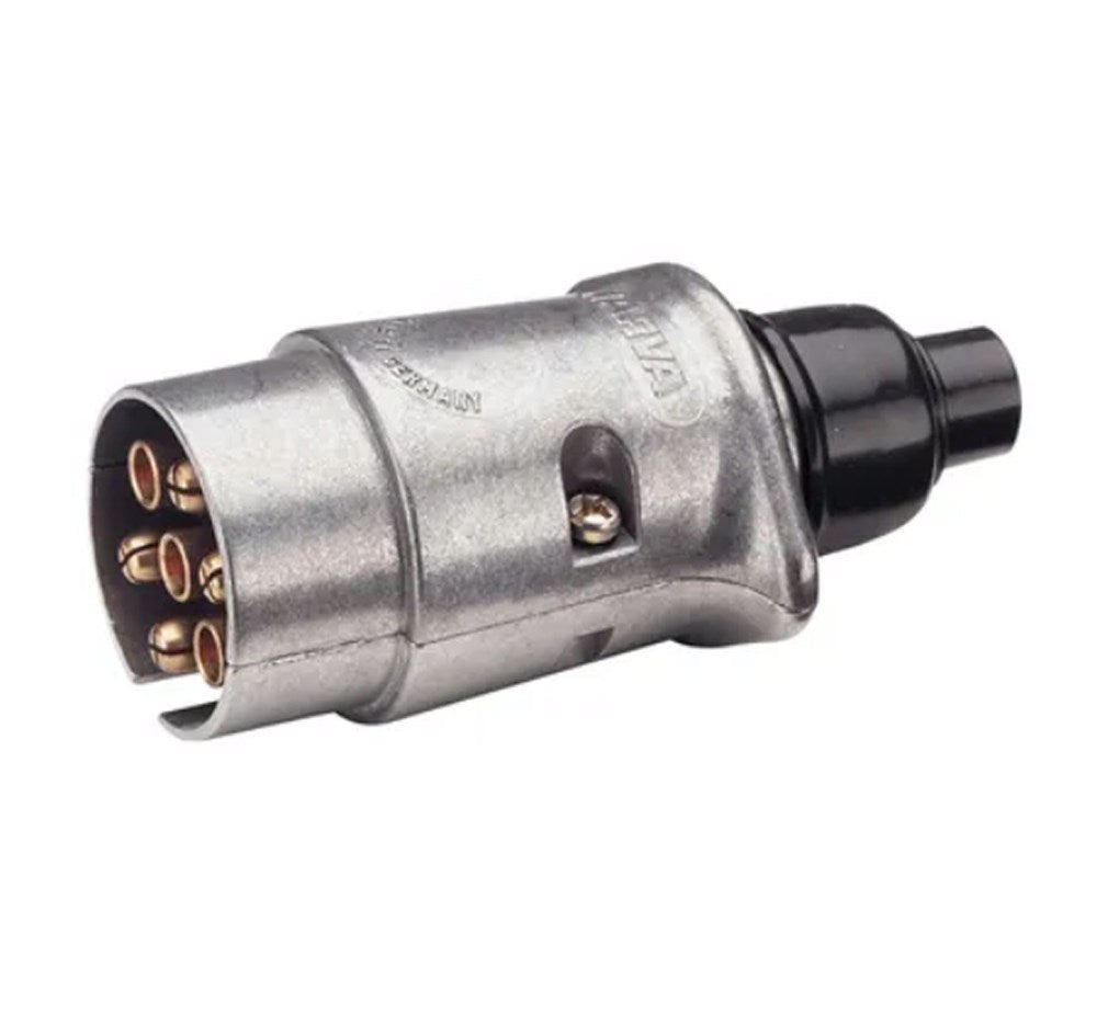 7 PIN PLUG ROUND METAL VAN PLUG