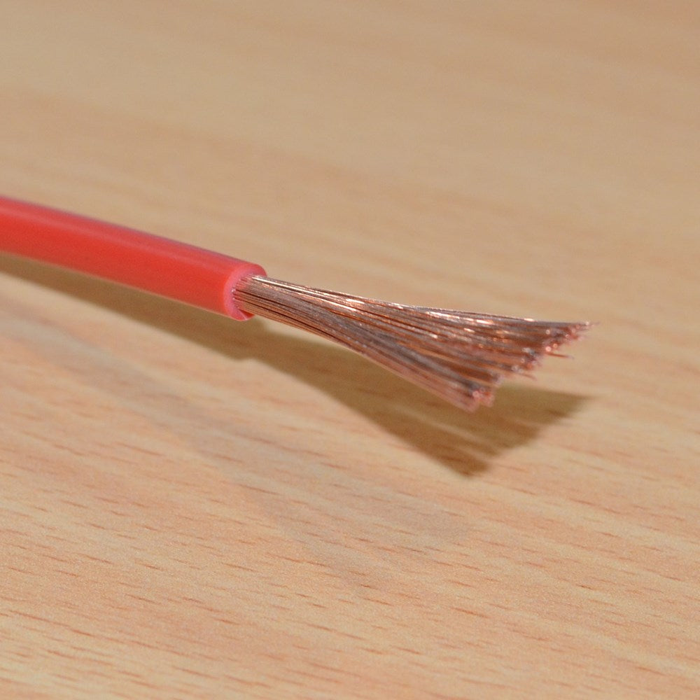 CABLE 12V - 8mm x 1 CORE - RED