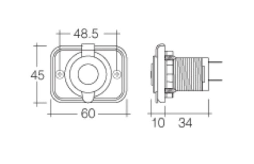 NARVA H/DUTY ACCESSORY SOCKET 81026BL