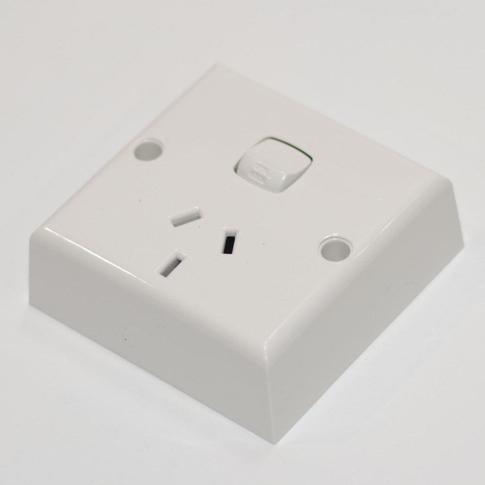 HPM 1/788P SINGLE D/POLE - WHITE