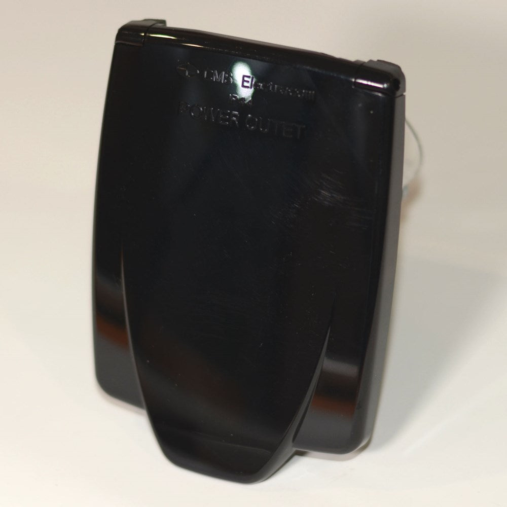 CMS BLACK 240 VOLT POWER OUTLET 10AMP