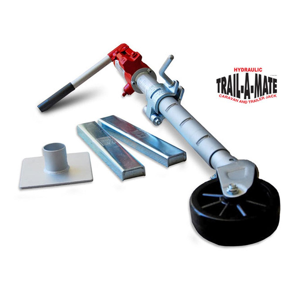 TRAIL-A-MATE HYDRAULIC JOCKEY WHEEL [RED]
