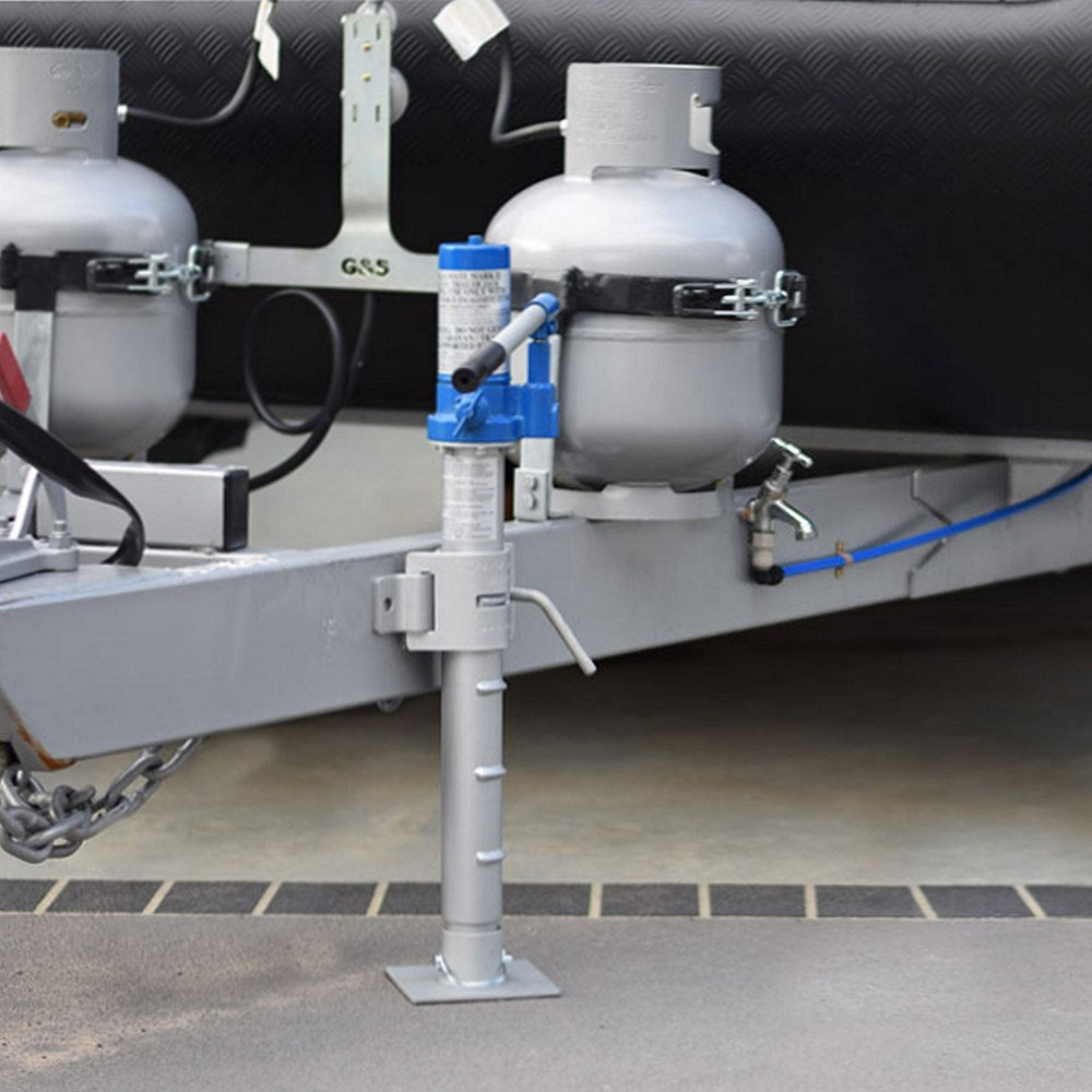 TRAIL-A-MATE MKII HYDRAULIC JOCKEY WHEEL [BLUE]