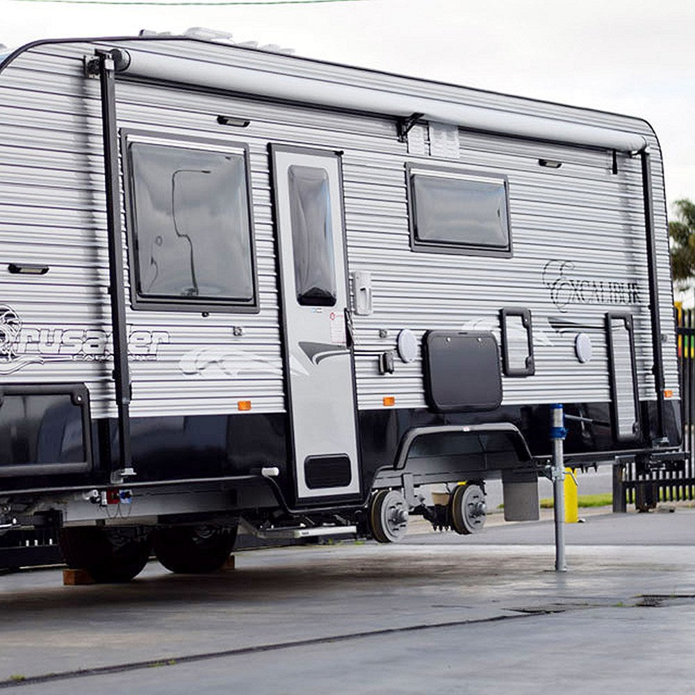 TRAIL-A-MATE MKII HYDRAULIC JOCKEY WHEEL [BLUE]