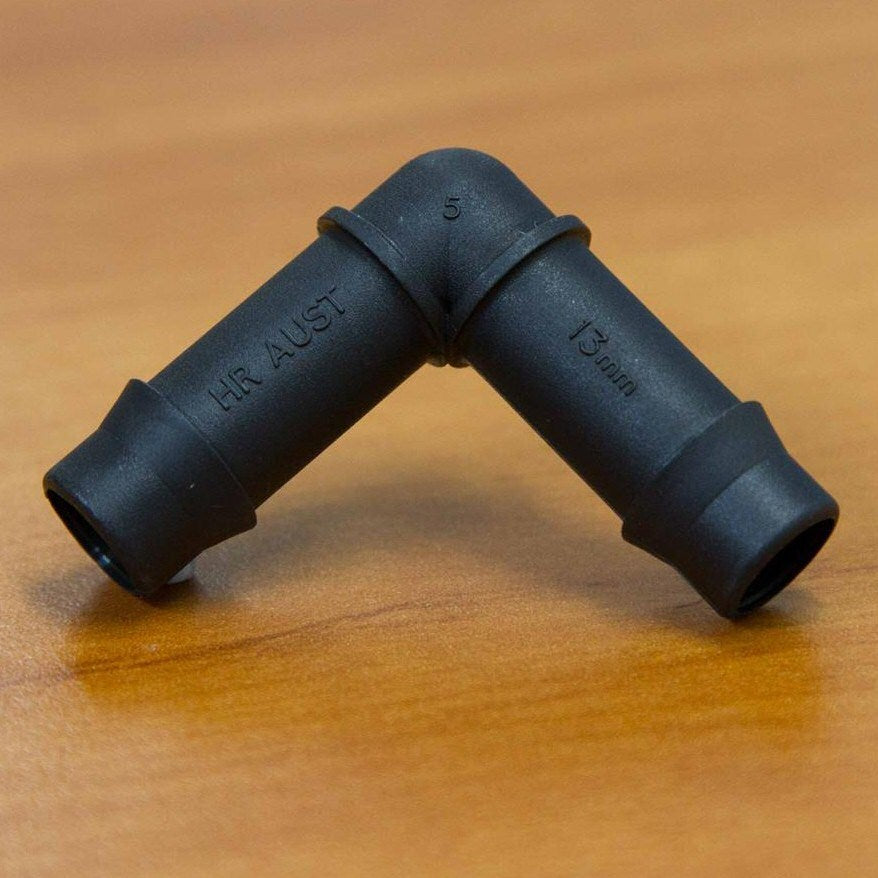 13mm BLACK POLY ELBOW