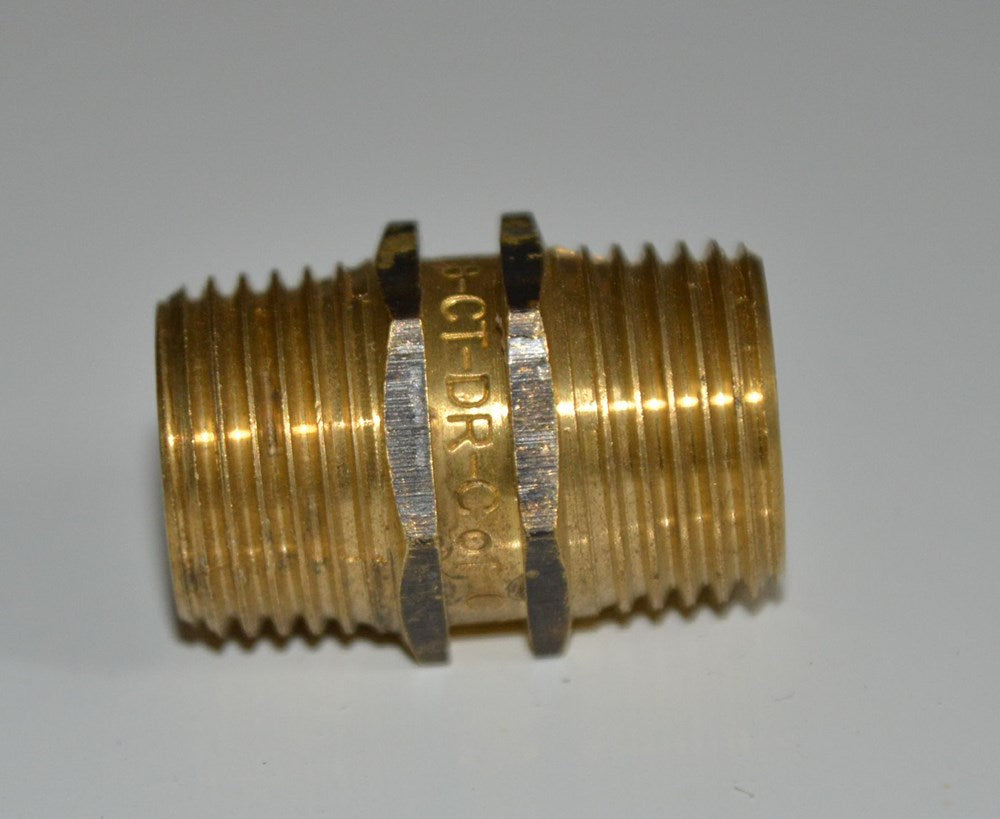 BRASS 1/2" BSPM NIPPLE [15mm]