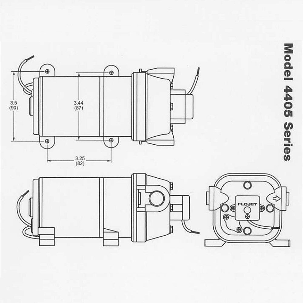 FLOJET PUMP & FILTER - 24V ELECTRIC