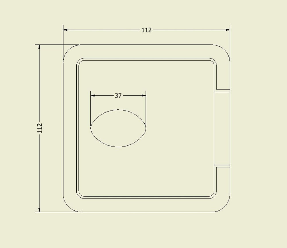 JAYCO WINCH WINDER COVER DOOR 2011 WHITE