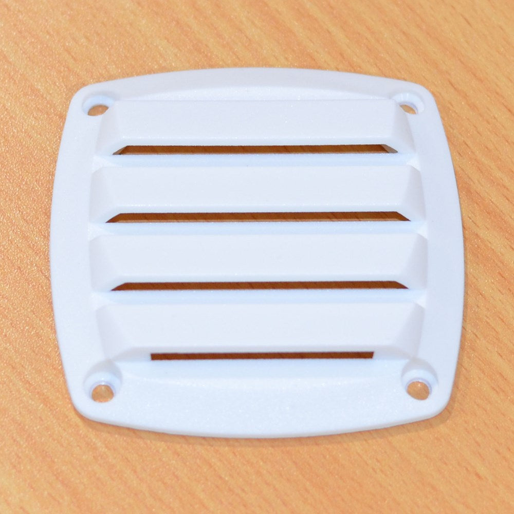 PLASTC LOUVRE VENT 90 x 90 WHITE