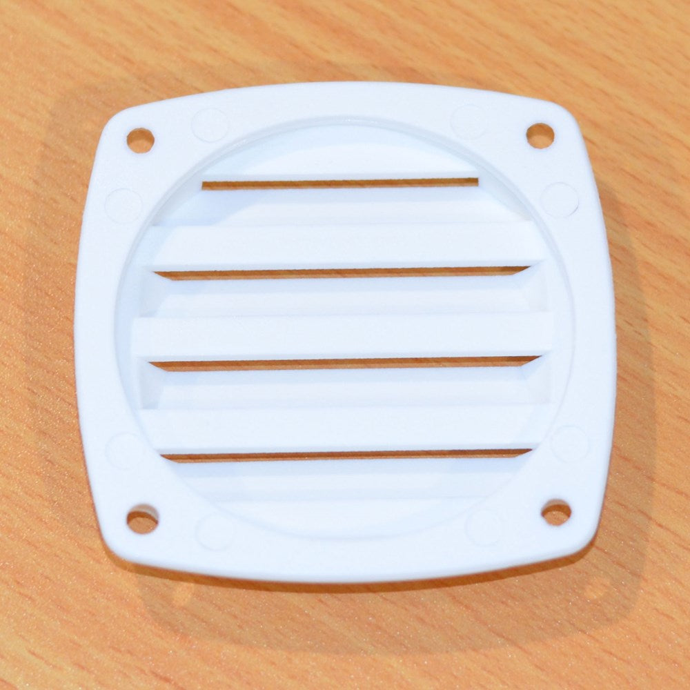 PLASTC LOUVRE VENT 90 x 90 WHITE